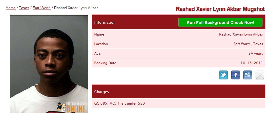 Rashad Akbar 50 dollar thief.