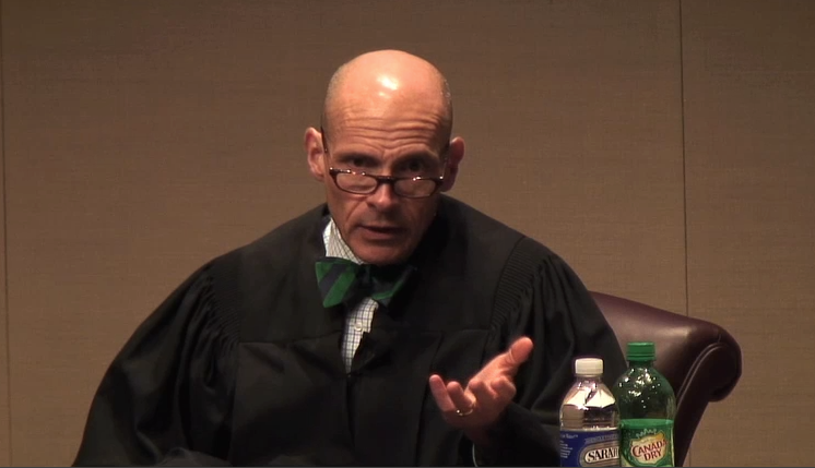 We think Judge Grimm was asking Aaron Walker "are you serious?" when this picture was snapped