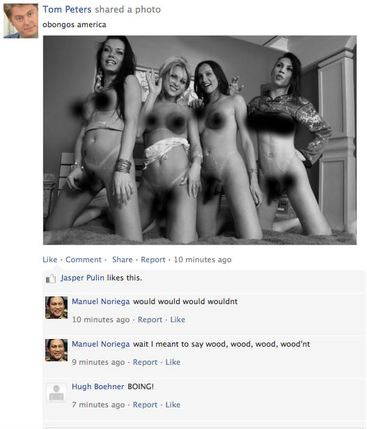 ReaganBook.com was flooded by trolls with porn from a variety of fetishes and preferences.