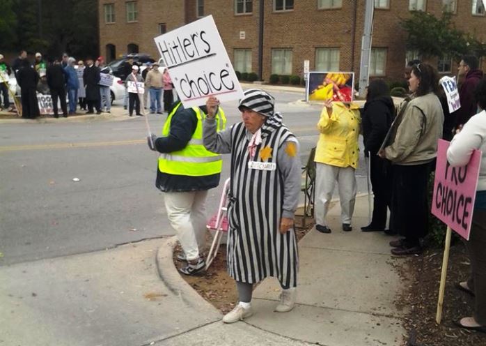 Joyce Fecteau's winning "Jewish Holocaust" costume