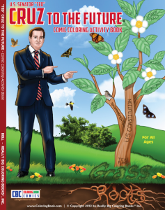 Ted Cruz to the Future Propaganda Coloring Book