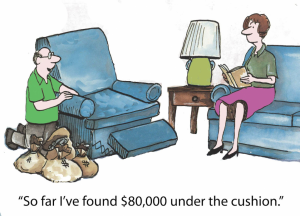 hidden money cartoon