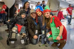 children with families boarding fantasy flight