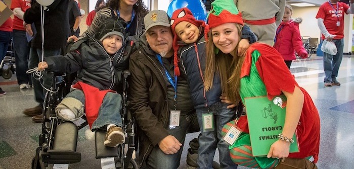 Too Sweet! United Airlines Flew 800 Sick Kids To Magical ‘North Pole’ children with families boarding fantasy flight