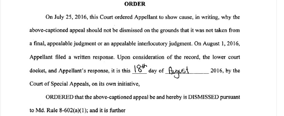 Appeal Dismissed
