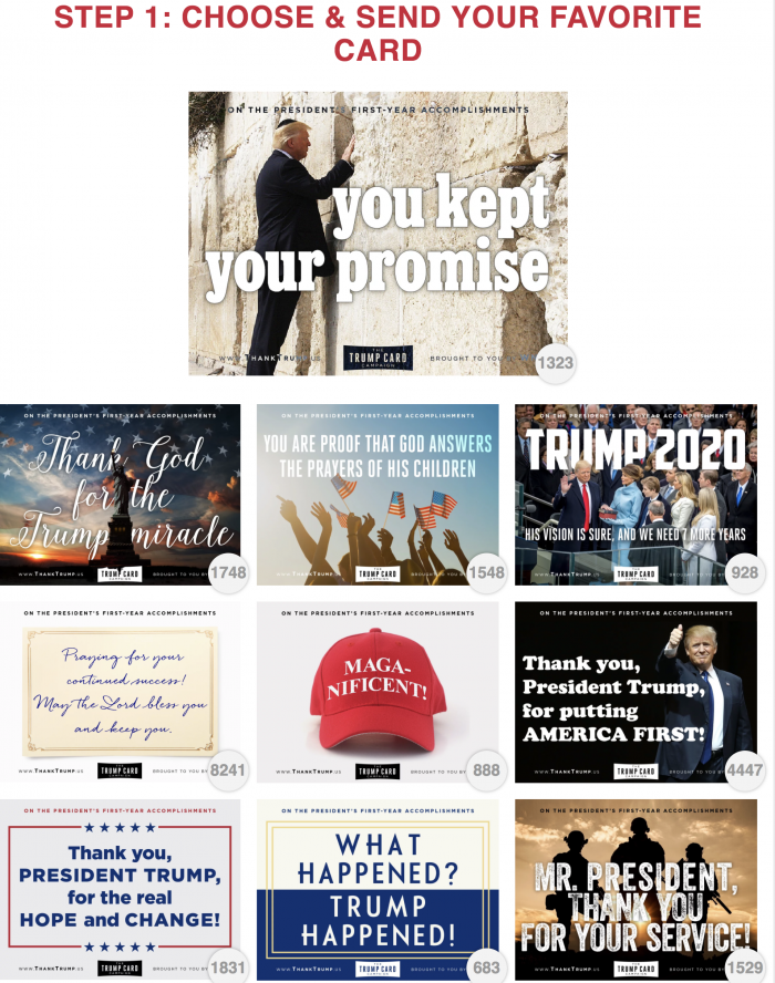 ThankTrump.us Cards