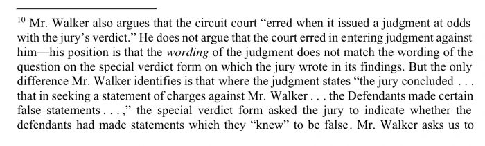 Aaron Walker Attorney at Law wants words to be very precise. If not, he demands to get a new trial.