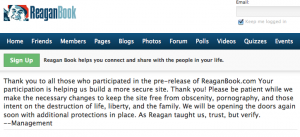 Reagan Book Trolled Offline After Being Flooded With Porn & Putin