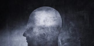 gray head thinking
