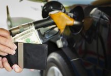 refueling at the pump