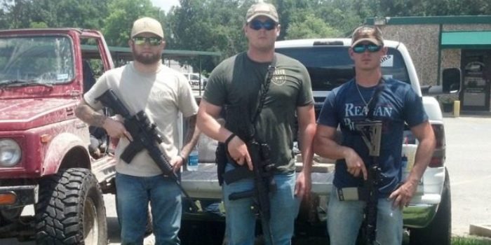 Texas Ammosexuals ‘Guarded’ Police Departments After Dallas