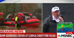 Trump Really Impressed with Crowd Turnout at Hurricane Shelter